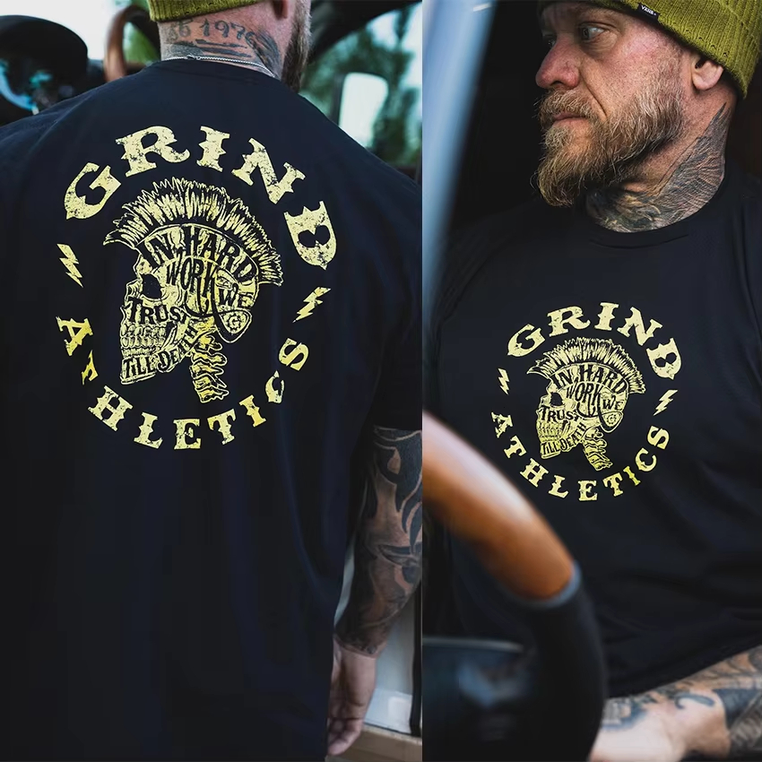 Summer Clothing Essentials Men - Pop Gym T-shirt Man T-shirts Oversize