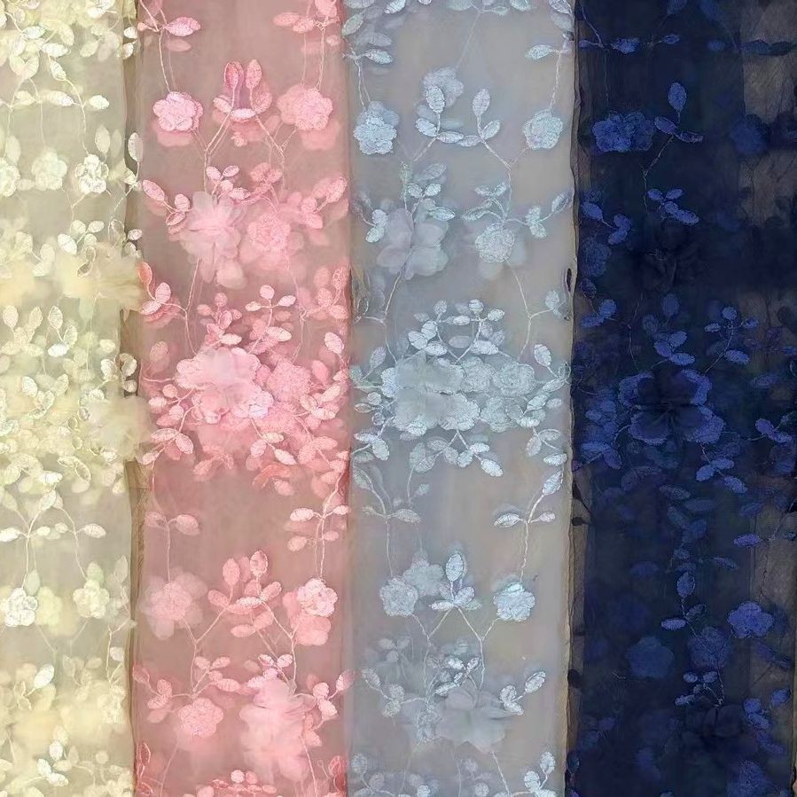 Summer Clothing Material - 2Yard/lot 150cm wide Exquisite Mesh Dress