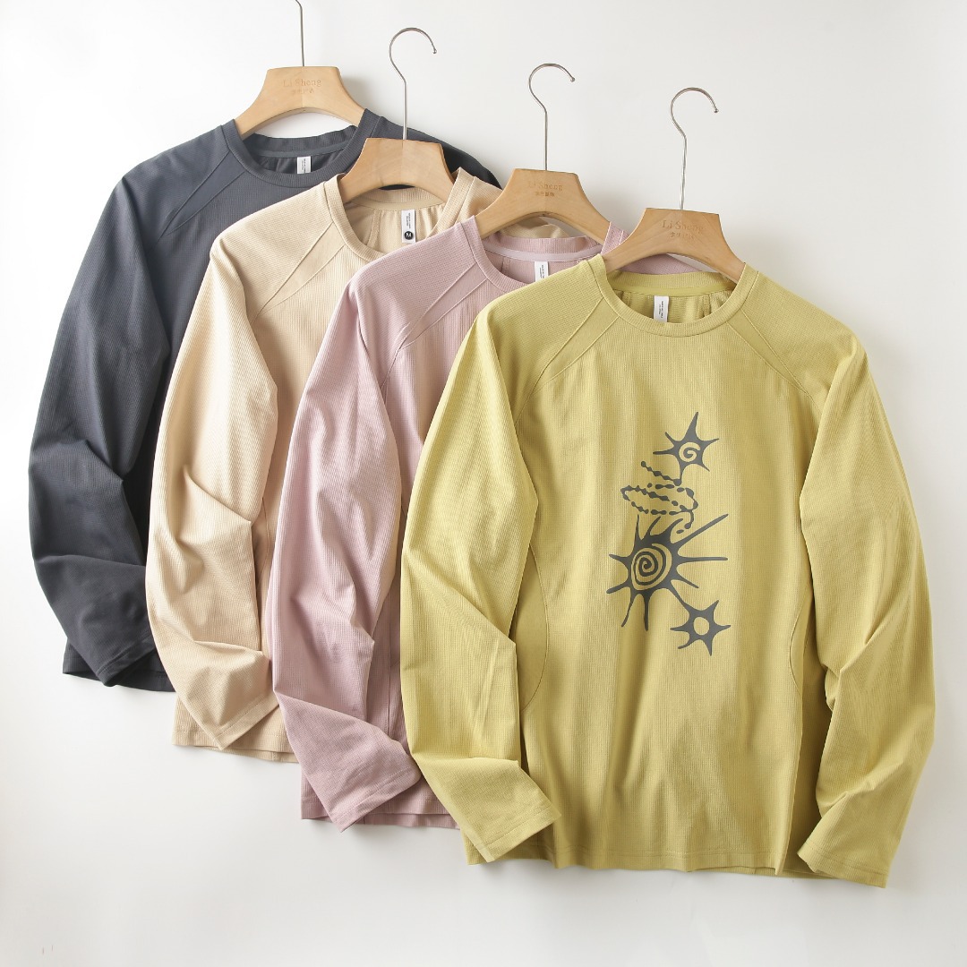 Summer Clothing Tops - Unisex High-Stretch Breathable Long-Sleeve T-Shirt –