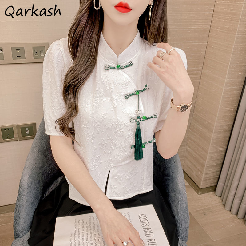 Summer Linen Clothing For Women - Vintage Blouses Women Fashion Clothing Tassel