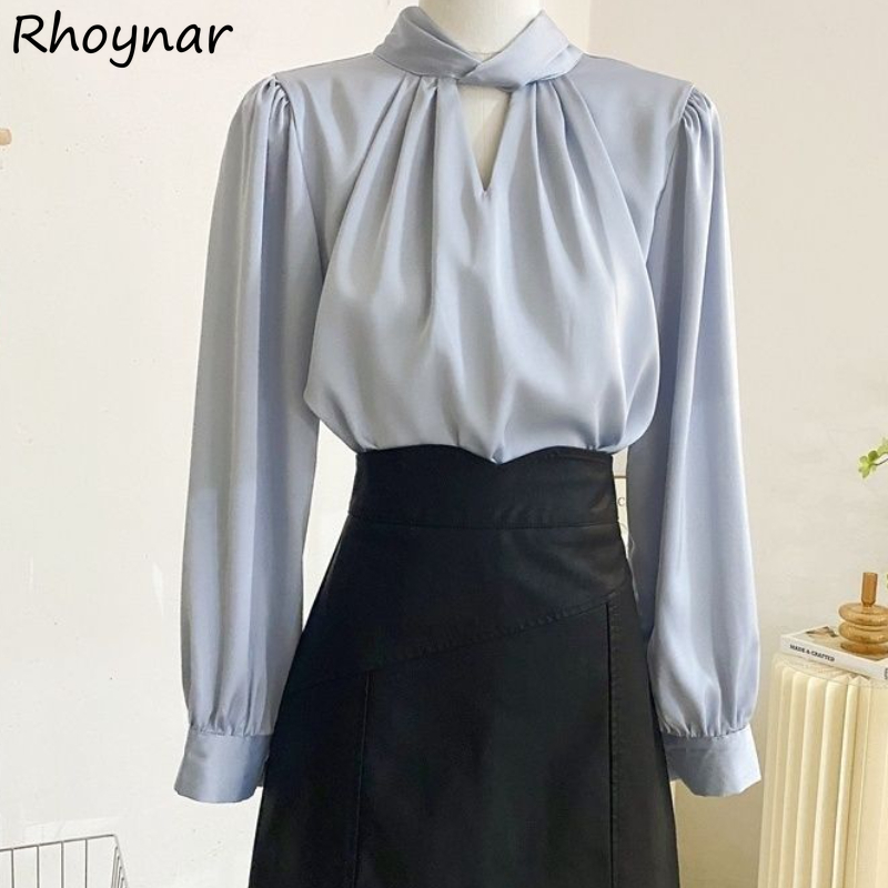 Summer Linen Clothing For Women - Blouses Women Long Sleeve Temper Office
