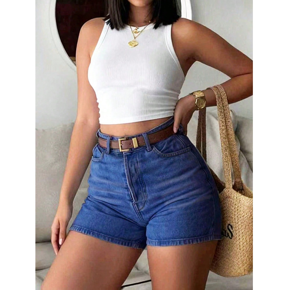 Women Summer Denim Shorts High - Summer Clothing Cheap ulasan dan harga