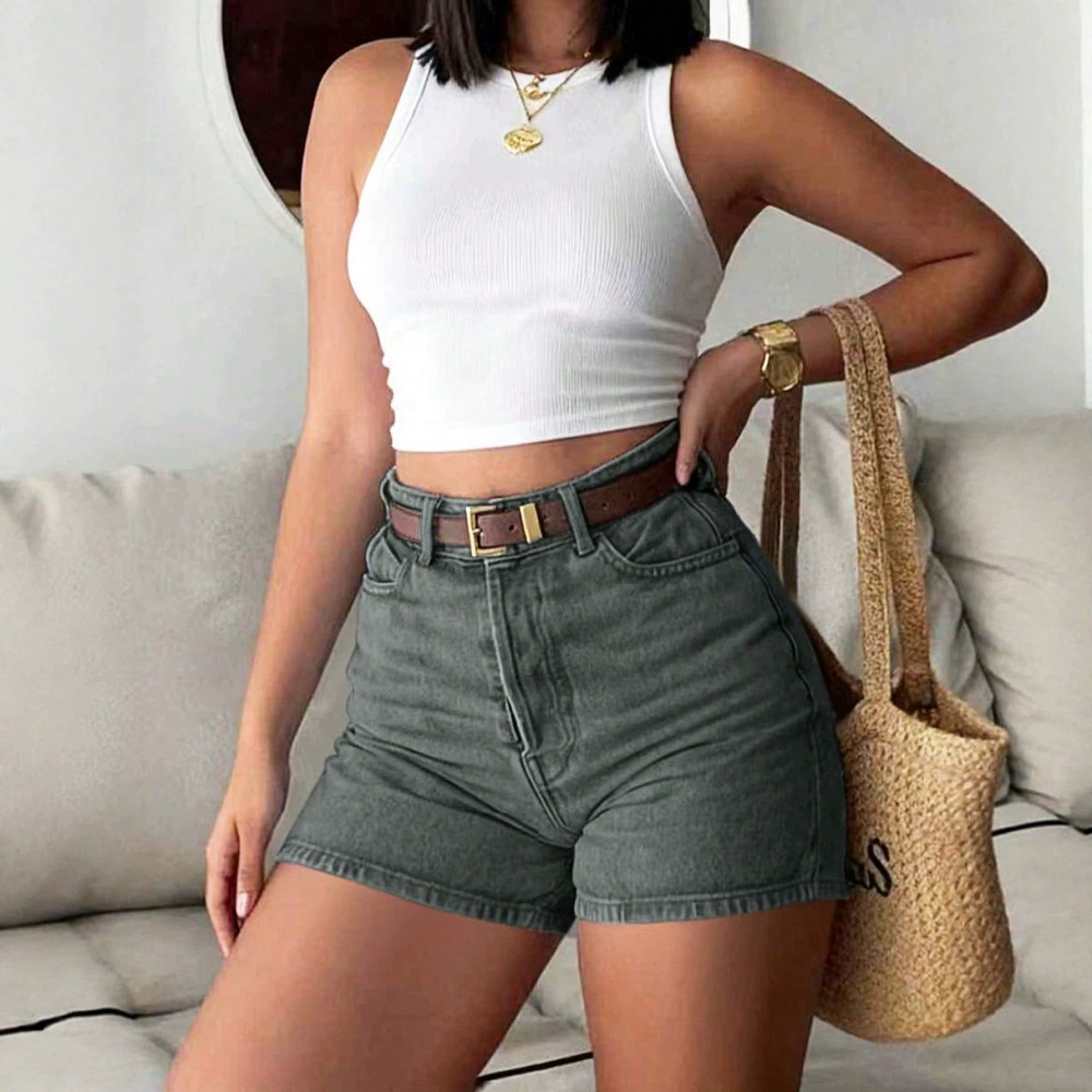 Women Summer Denim Shorts High - Summer Clothing Cheap ulasan dan harga