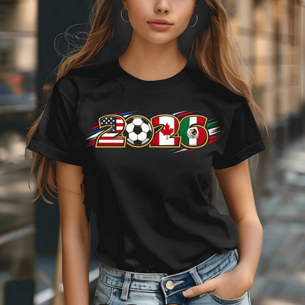 2026 US Canada Mexico Football - Summer Clothing Women Canada ulasan dan harga
