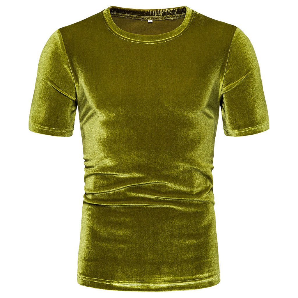 High Street Men Velvet T Shirt - Summer Clothing Colors 2026 ulasan dan harga