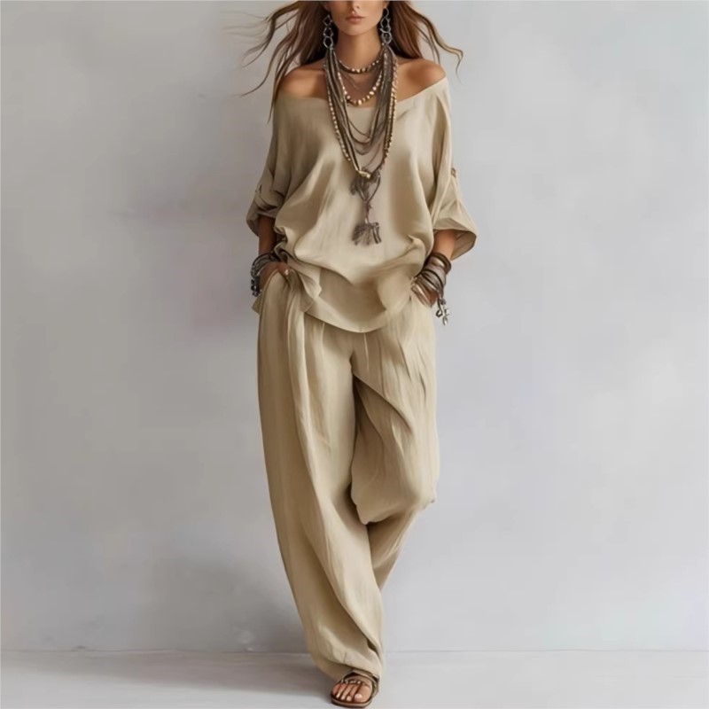 Summer New Casual Loose Linen  - Summer Linen Clothing For Women ulasan dan harga