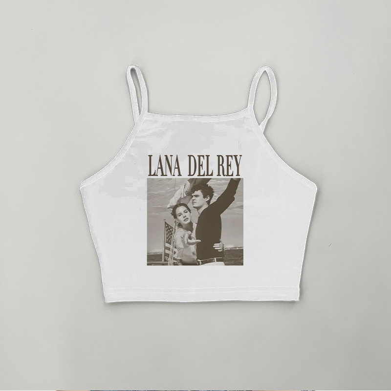LANA DEL REY Gothic Print Halt - Zara Summer Clothing For Women ulasan dan harga