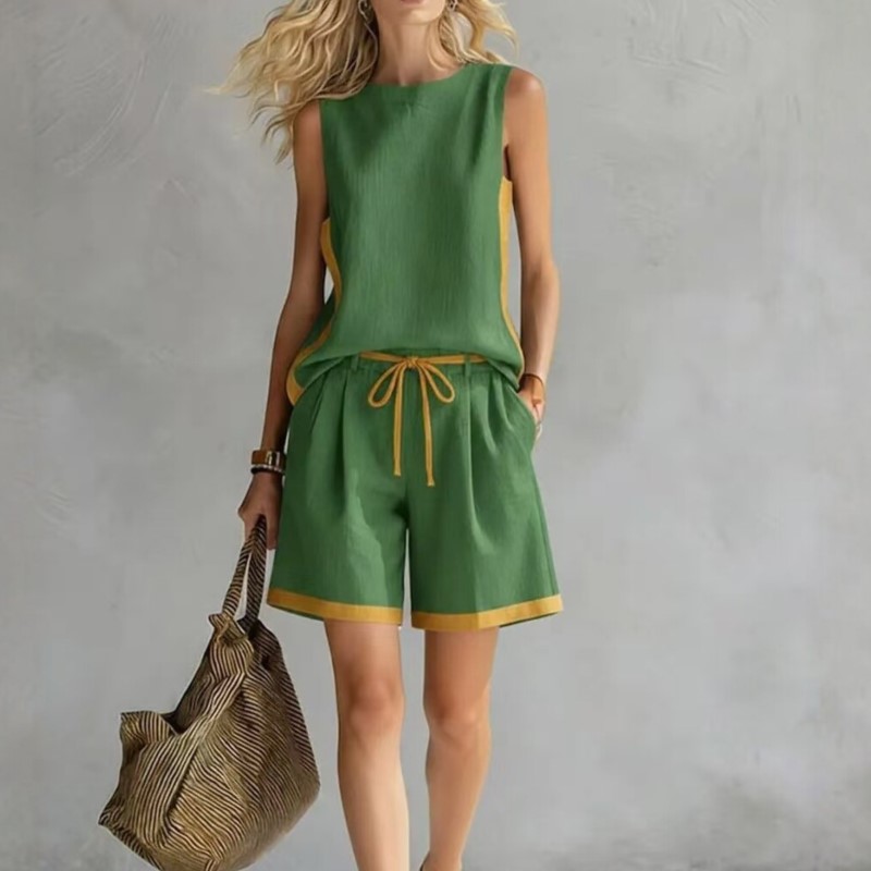 2026 Summer New Sleeveless Ves - Summer Clothing Set For Girls ulasan dan harga