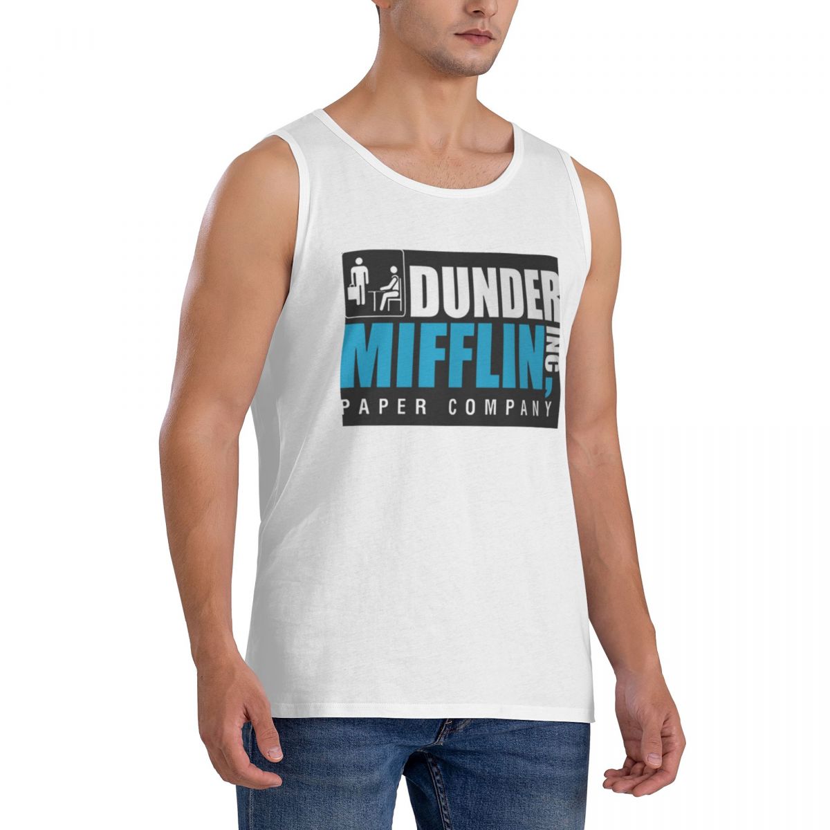 100% Cotton Dunder Mifflin Pap - Summer Clothing Essentials Men ulasan dan harga