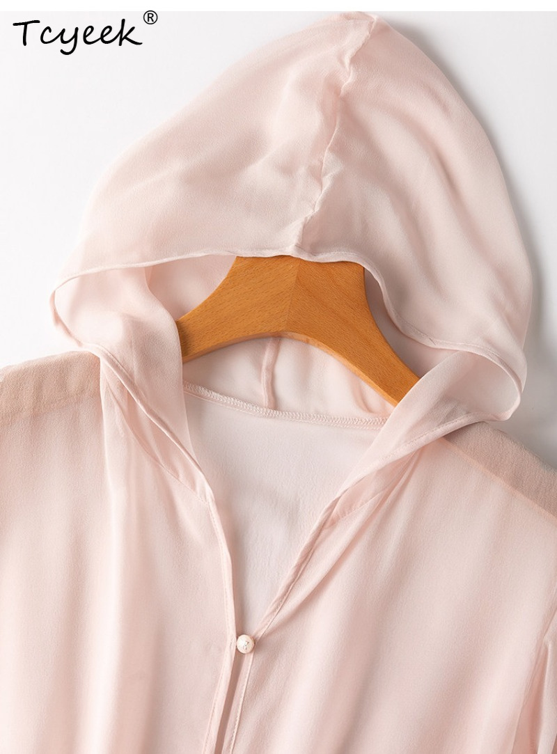 Tcyeek 100% Real Mulberry Silk - Summer Clothing Tops ulasan dan harga
