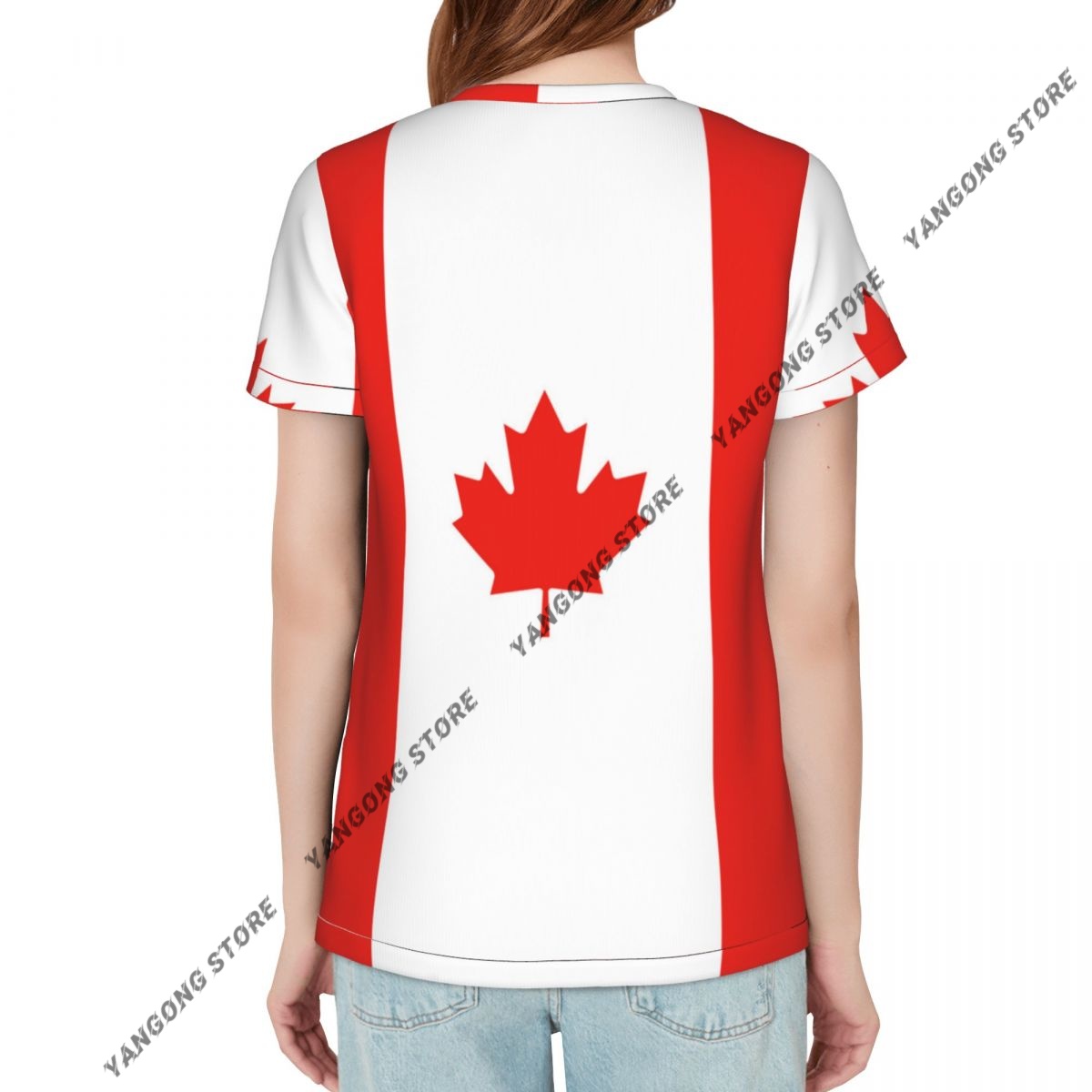 Women's T-shirt Canada Canadia - Summer Clothing Women Canada ulasan dan harga