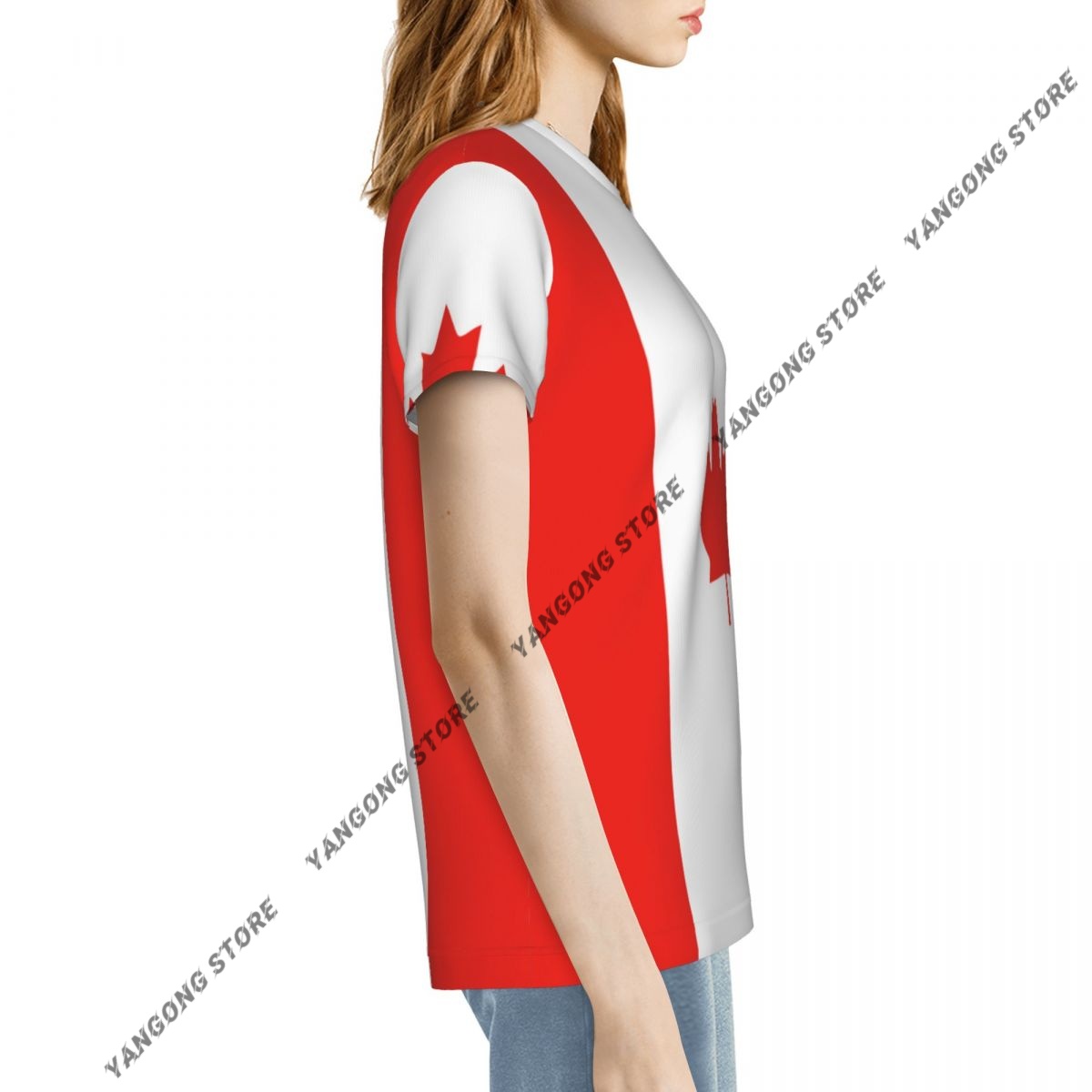 Women's T-shirt Canada Canadia - Summer Clothing Women Canada ulasan dan harga