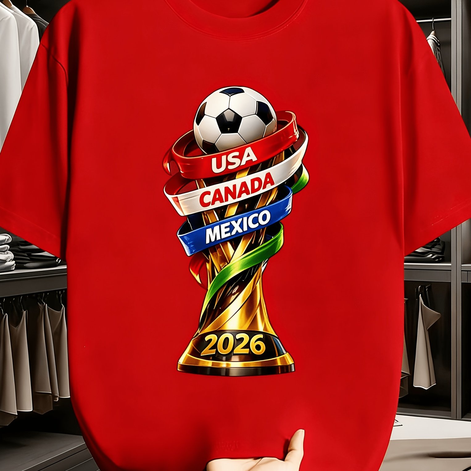 2026 USA Canada Cup Fun Print  - Summer Clothing Essentials Men ulasan dan harga