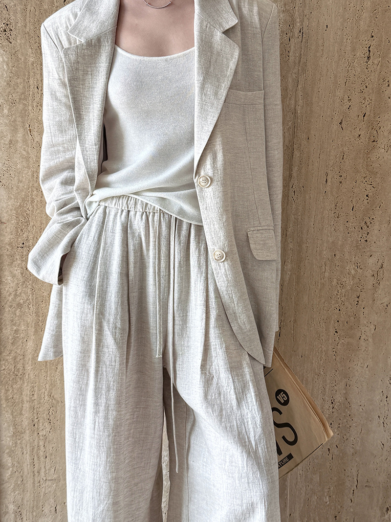 Autumn Hig-end Linen Material  - Summer Clothing Material ulasan dan harga