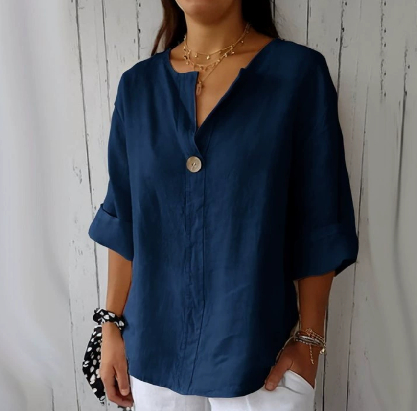 Plus Size Women's V-Neck Cotto - Summer Clothing Plus Size Women ulasan dan harga