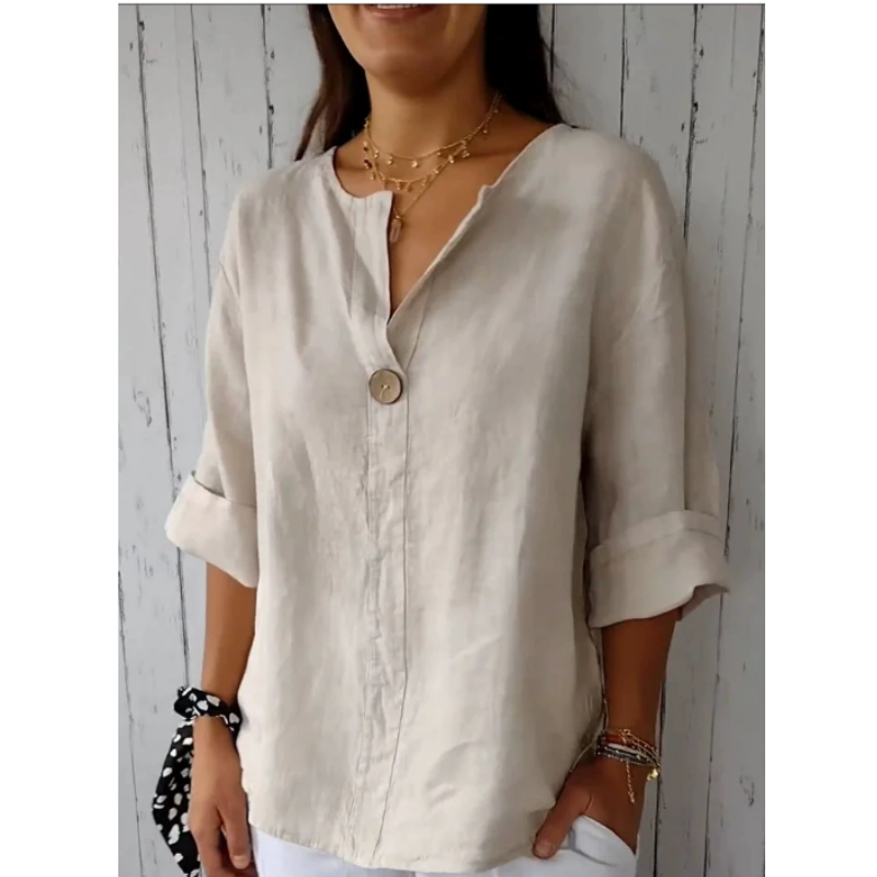 Plus Size Women's V-Neck Cotto - Summer Clothing Plus Size Women ulasan dan harga