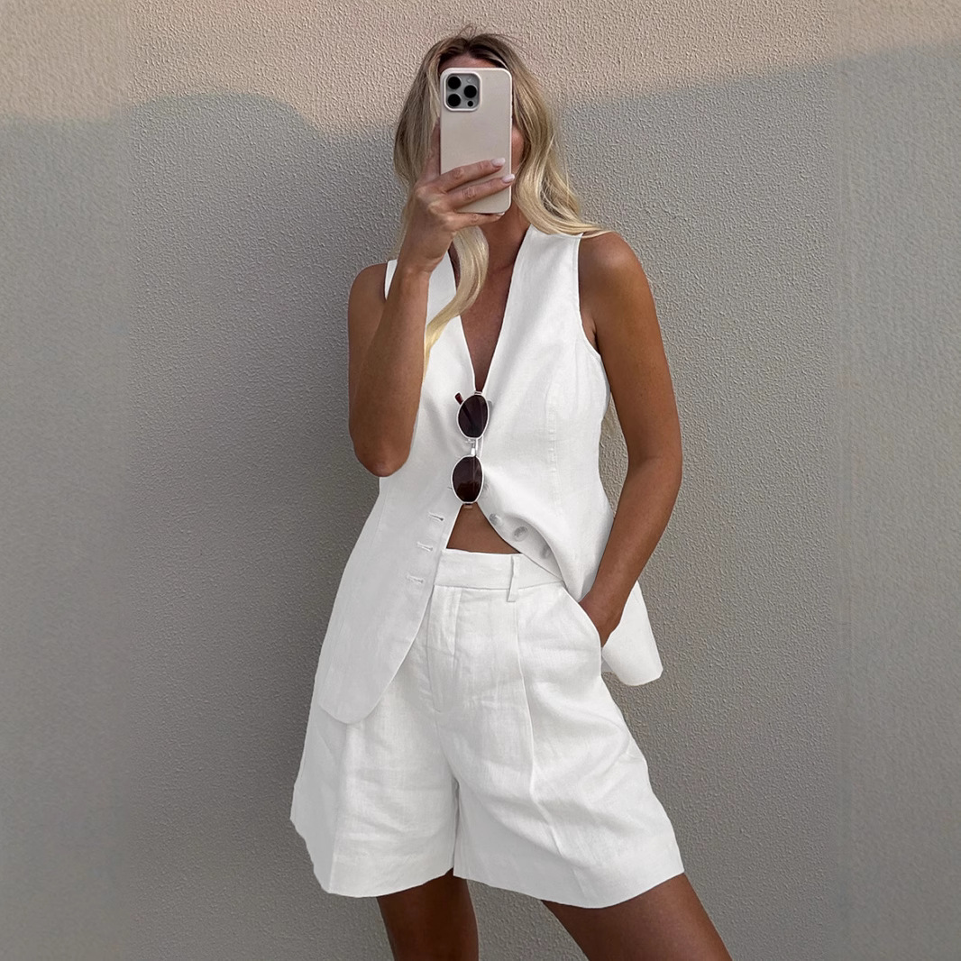 Wolfeel Cotton linen Chic Casu - Summer Linen Clothing For Women ulasan dan harga