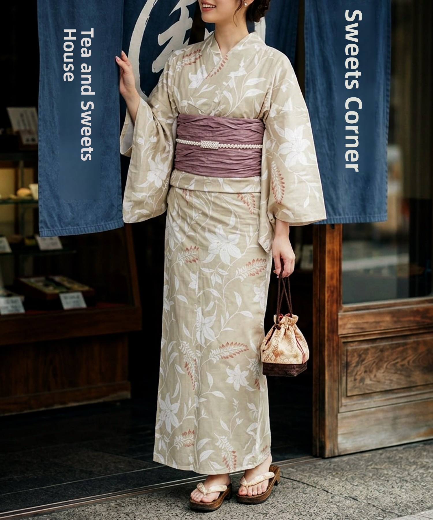 Traditional Yukata Kimono Cott - Summer Clothing Material ulasan dan harga