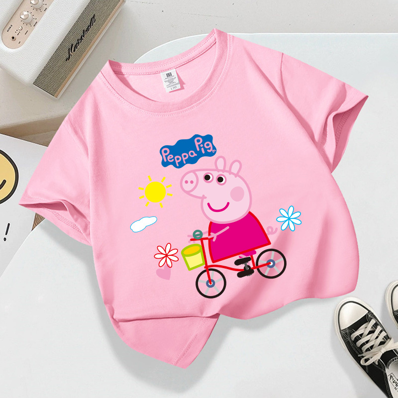 Peppas Pig Series T-shirt Shor - Summer Clothing Gifts ulasan dan harga