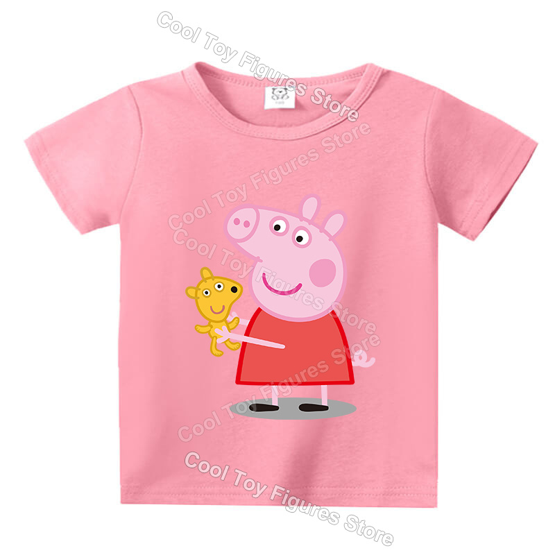 Peppas Pig Series T-shirt Shor - Summer Clothing Gifts ulasan dan harga