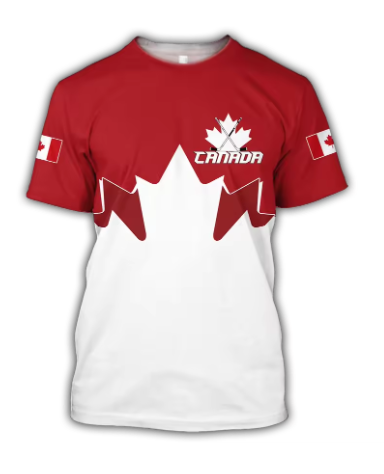Canada T-Shirts Canadian Flag  - Summer Clothing Women Canada ulasan dan harga