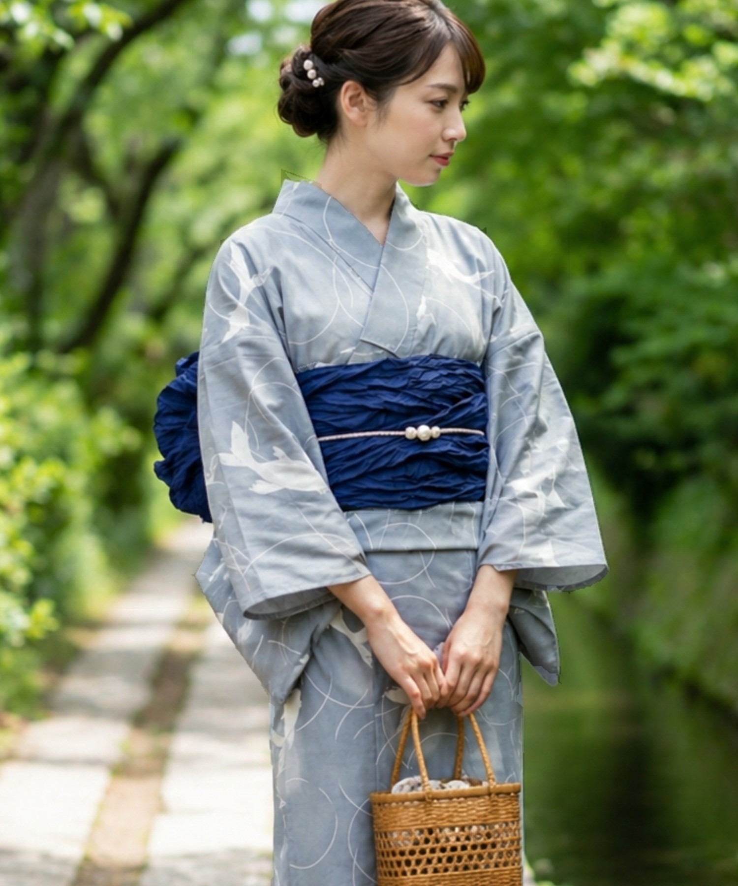 Traditional Yukata Kimono Cott - Summer Clothing Material ulasan dan harga