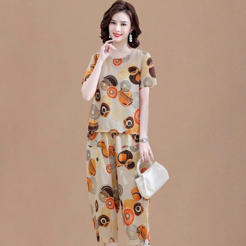 New Short-Sleeved T-Shirt for  - Summer Linen Clothing For Women ulasan dan harga