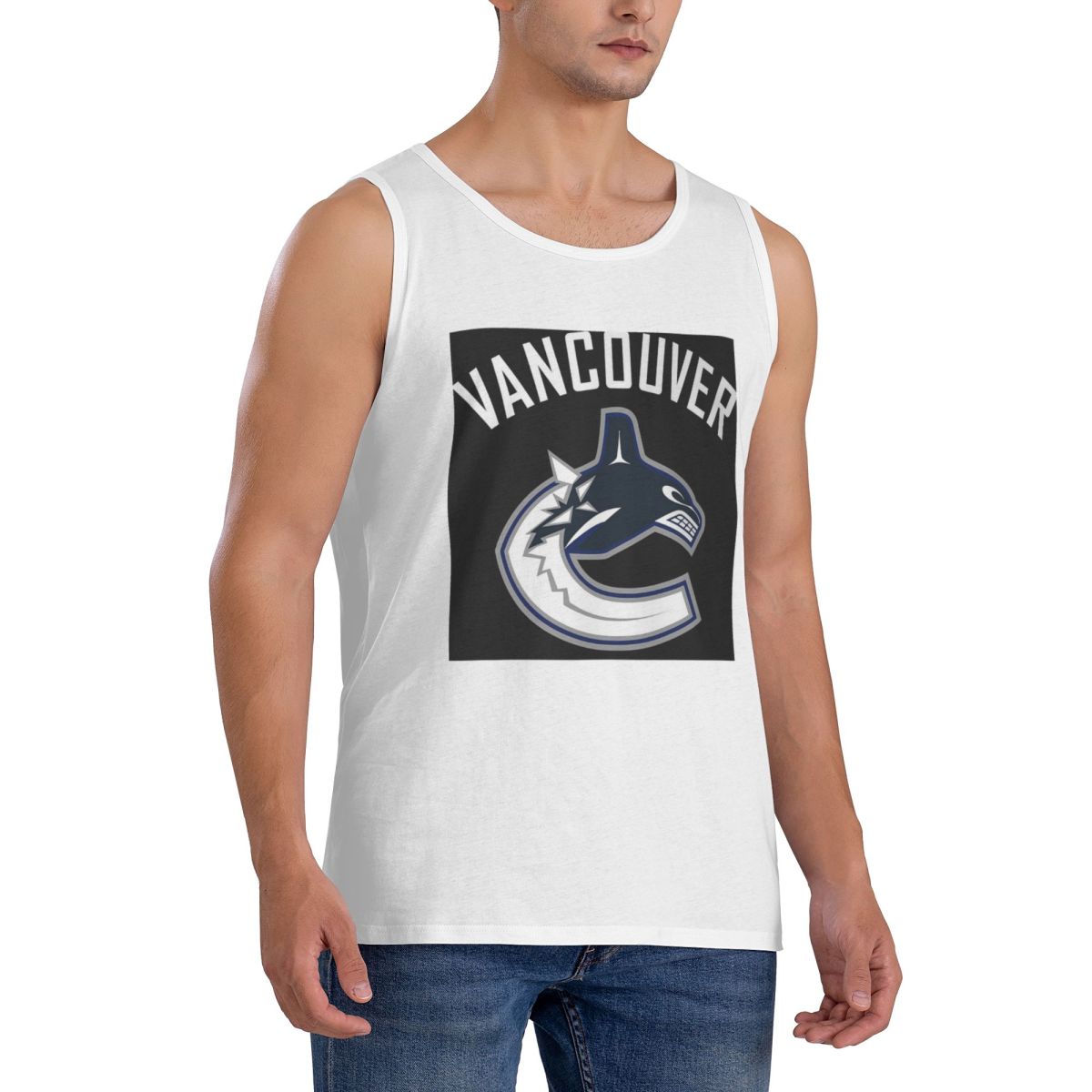 100% Cotton Vancouver Hockey C - Summer Clothing Essentials Men ulasan dan harga