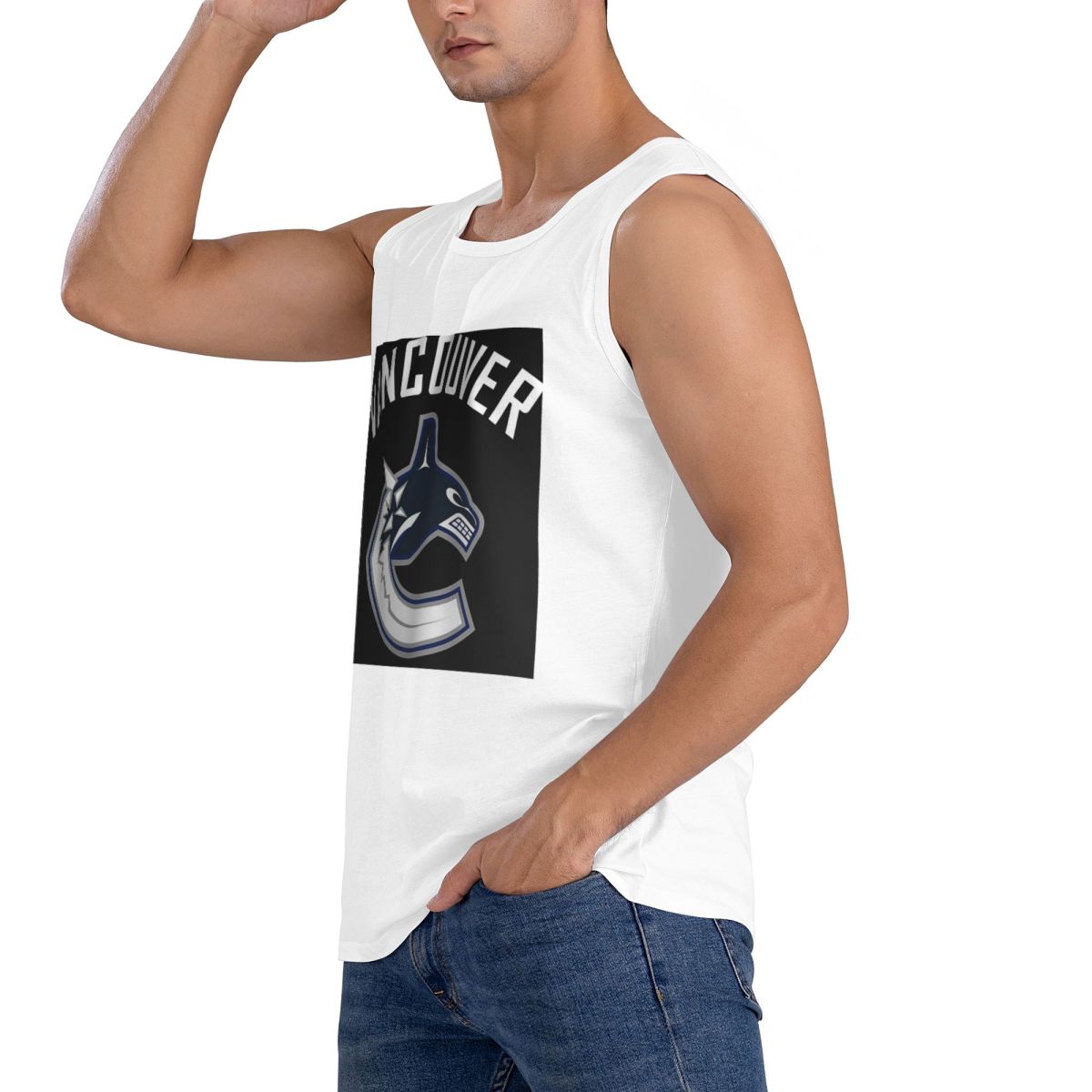 100% Cotton Vancouver Hockey C - Summer Clothing Essentials Men ulasan dan harga