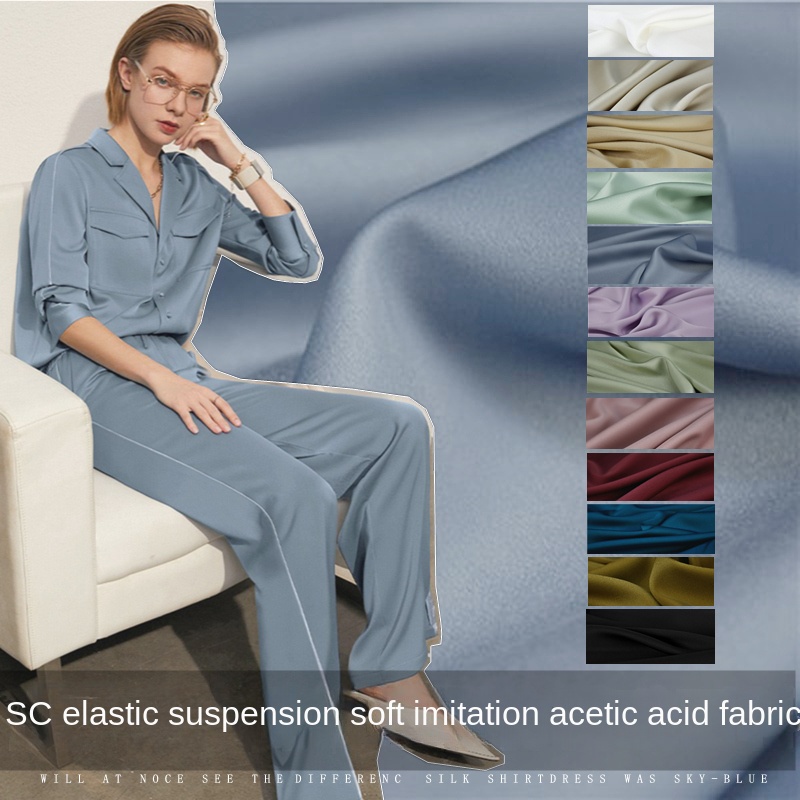 Imitation Acetic Acid Fabric S - Summer Clothing Material ulasan dan harga