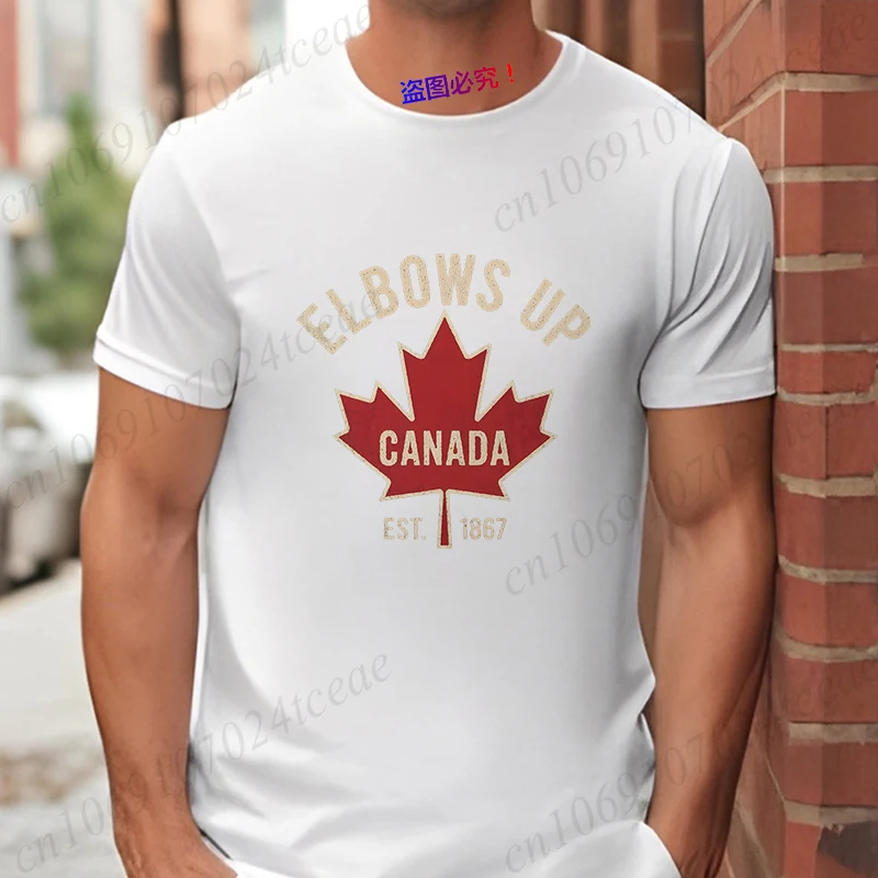 Elbows Up Canada T-shirt  for  - Summer Clothing Women Canada ulasan dan harga
