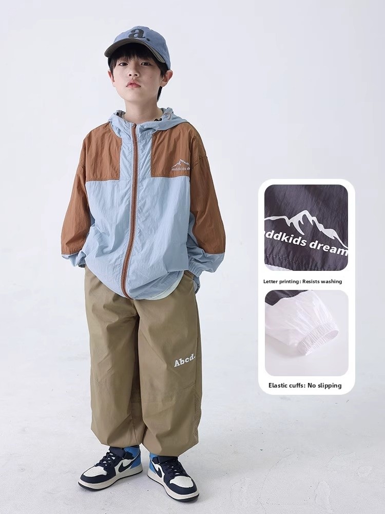 Boys Summer Wear Sun Protectio - Summer Clothing Material ulasan dan harga