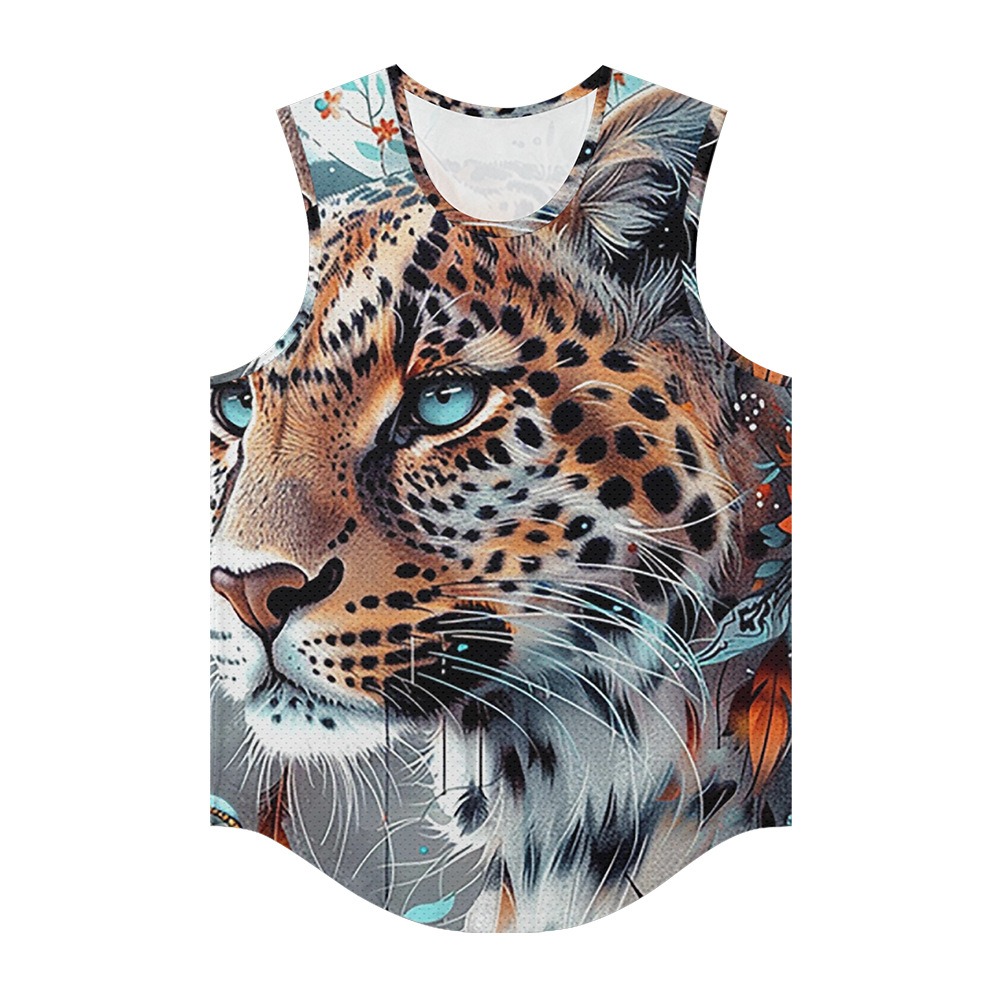 Men Vests Trendy Aura Lion Ani - Summer Clothing Essentials Men ulasan dan harga