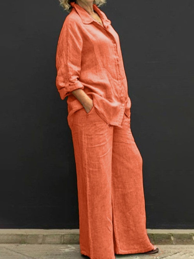 Two Pieces Set Autumn Vintage  - Summer Linen Clothing For Women ulasan dan harga