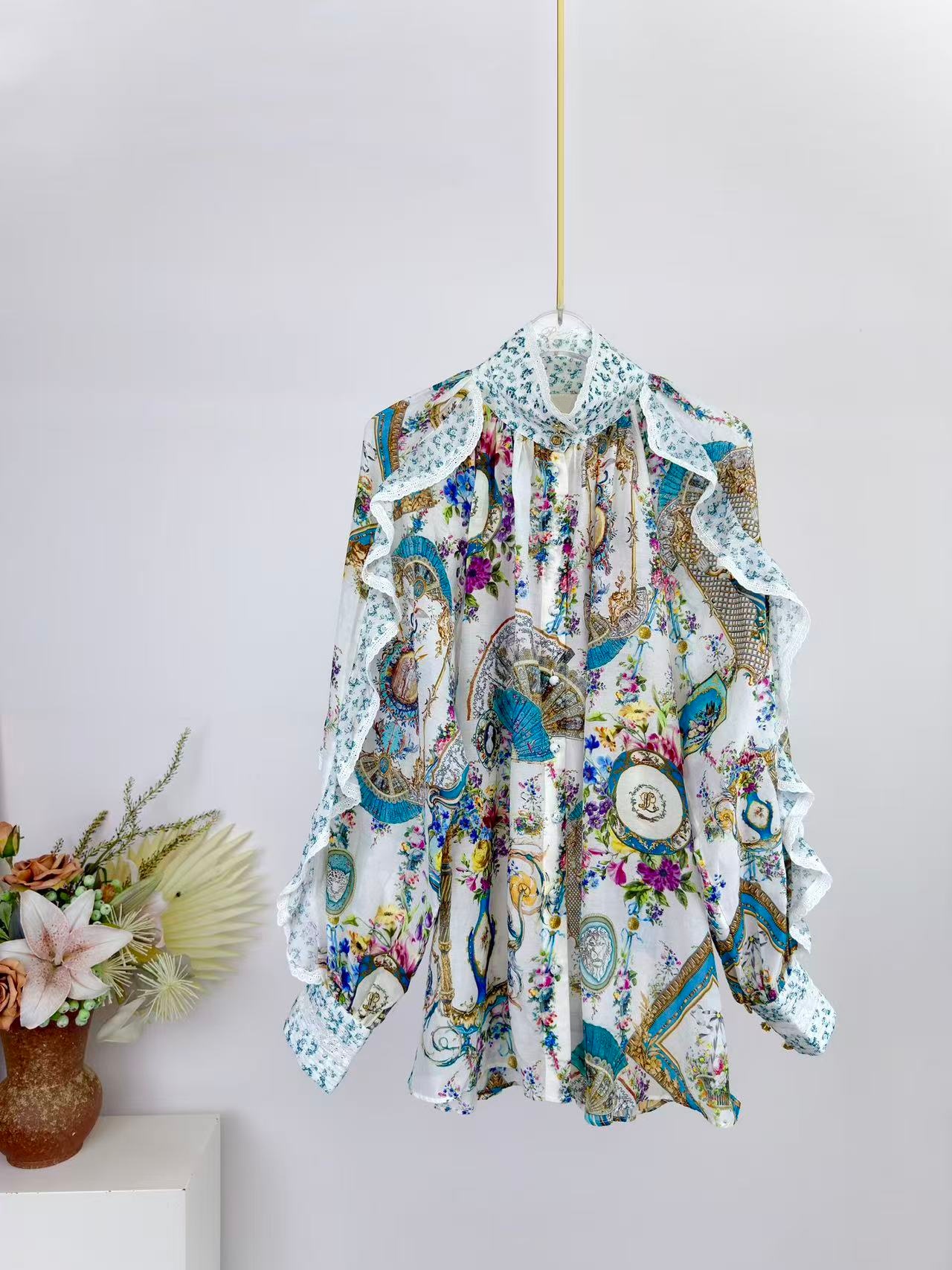 2026 Women Flower Print Set Cr - Summer Linen Clothing For Women ulasan dan harga