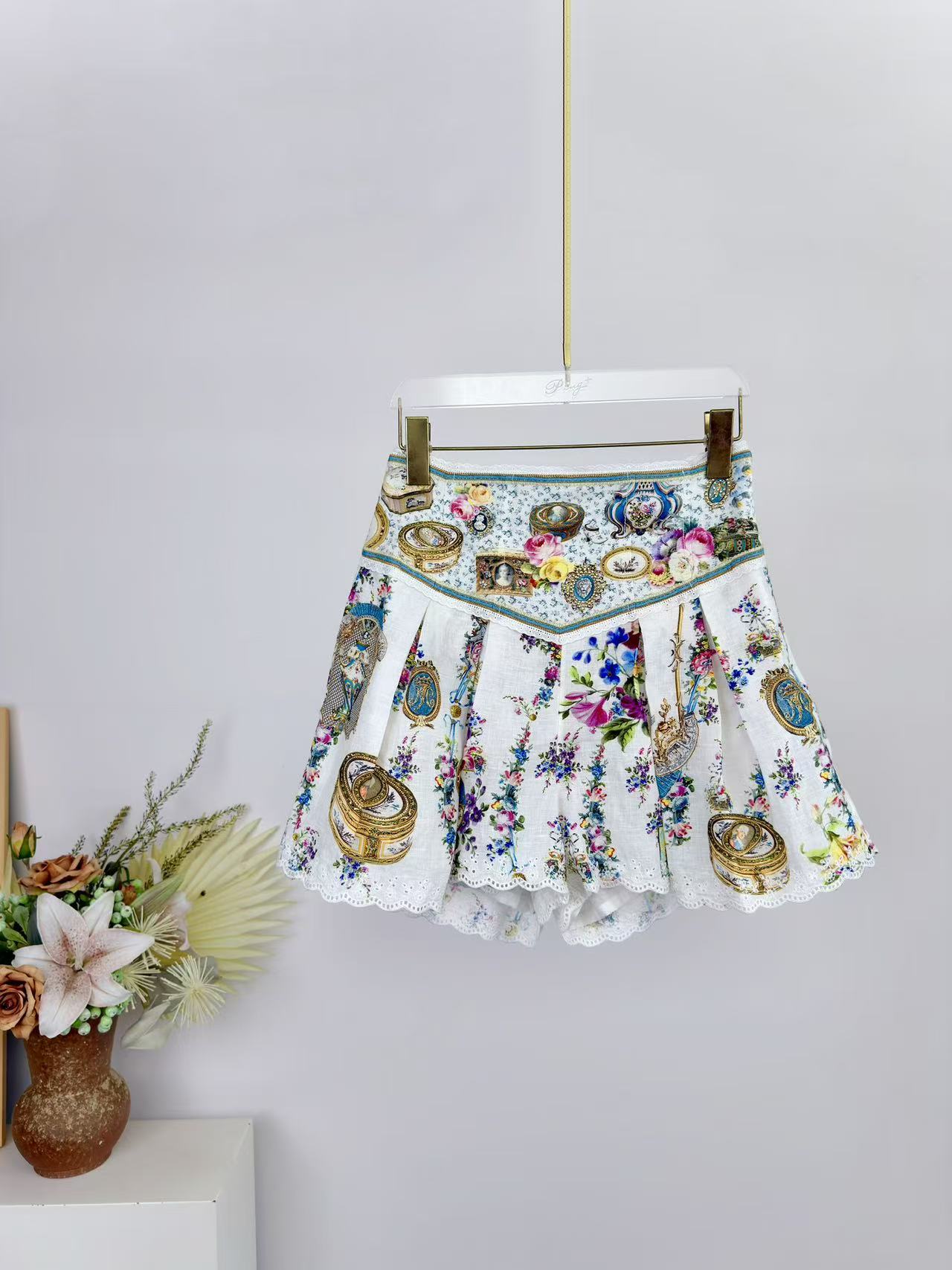 2026 Women Flower Print Set Cr - Summer Linen Clothing For Women ulasan dan harga