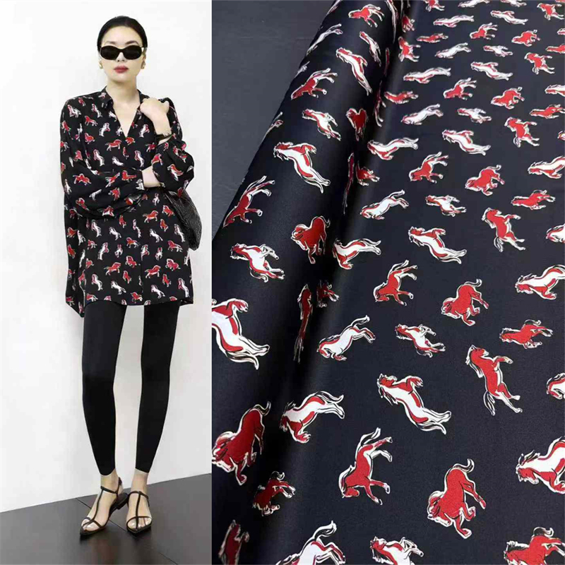 Skin-Friendly Breathable Black - Summer Clothing Material ulasan dan harga
