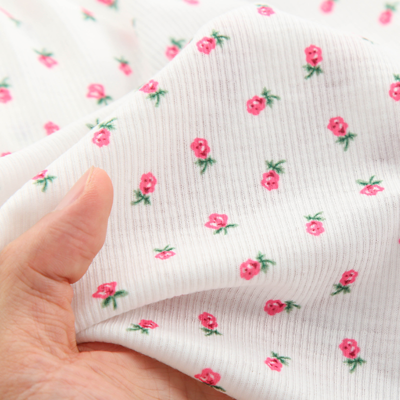 45x140cm Elastic 2X2 Knitted R - Summer Clothing Material ulasan dan harga