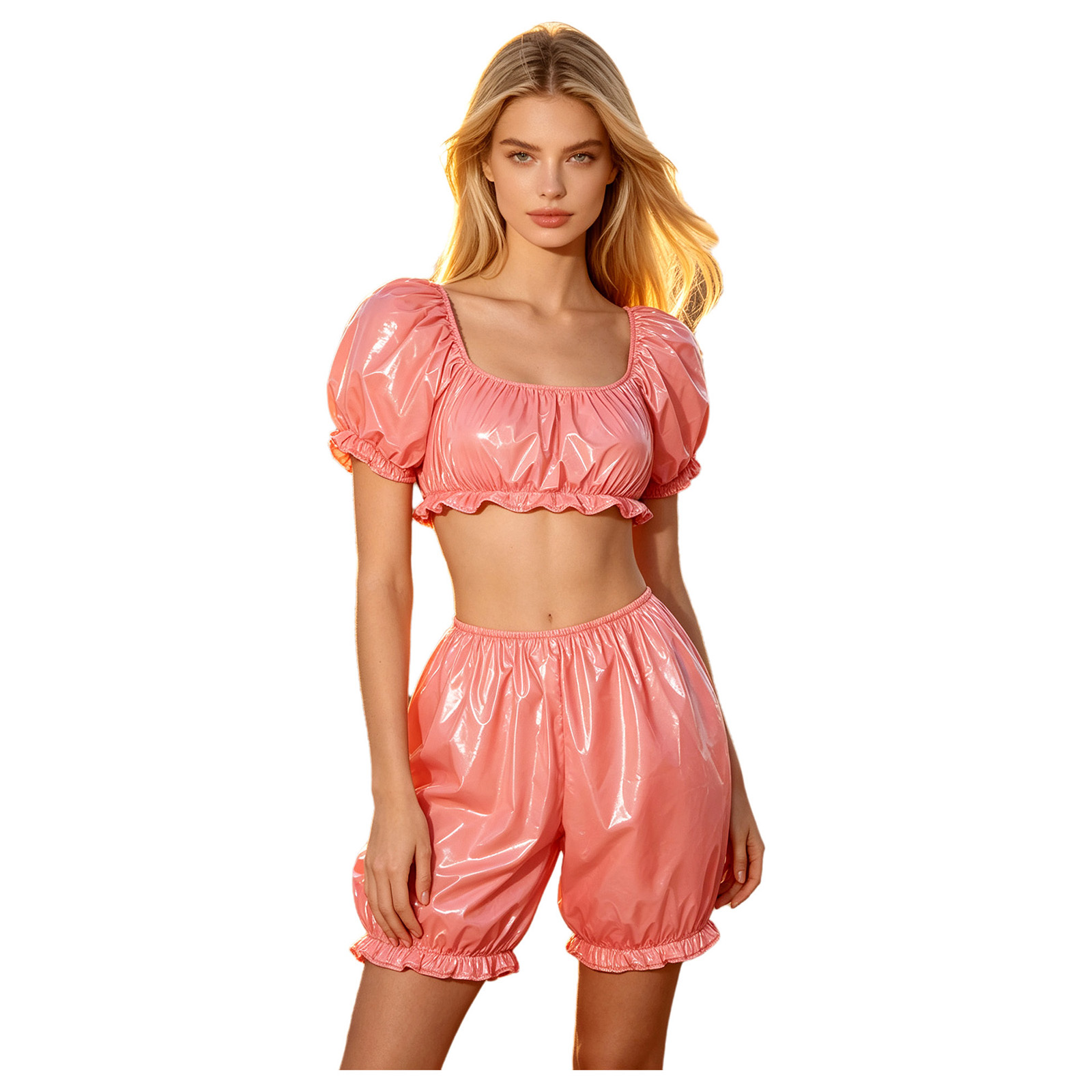 2 Piece Women Nursing Homewear - Summer Clothing Tops ulasan dan harga